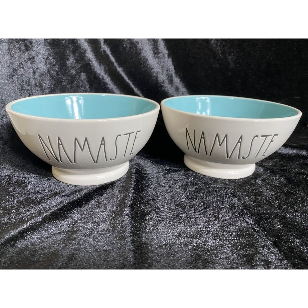 Rae Dunn Bowl Ceramic ARTISAN Collection‎ BY MAGENTA "NAMASTE"